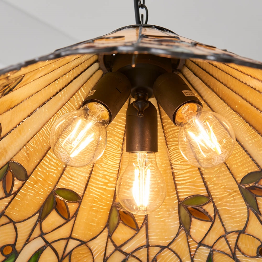 Endon 64194 - Lustra ar ķēdi JAMELIA 3xE27/60W/230V d. 50 cm