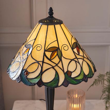 Endon 64195 - Galda lampa JAMELIA 1xE27/60W/230V Ø 31 cm