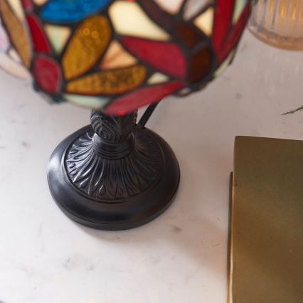 Endon 64246 - Galda lampa Tiffany LORETTE 1xE14/40W/230V diametrs 15 cm