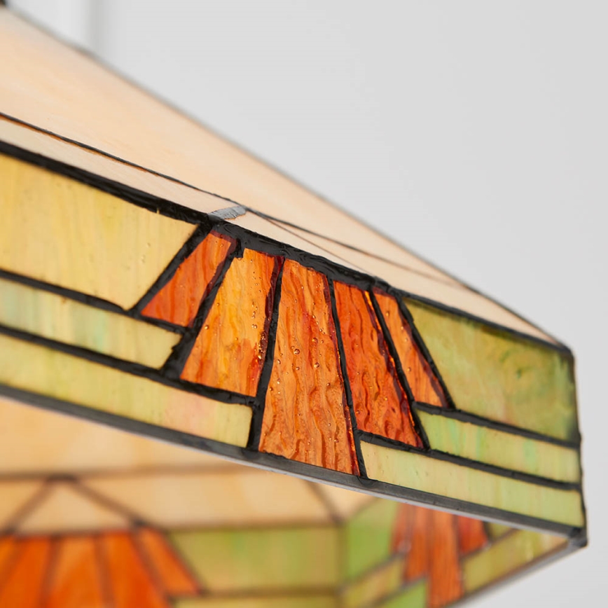 Endon 64285 - lustra ar ķēdi Tiffany NEVADA 1xE27/60W/230V Ø 35 cm