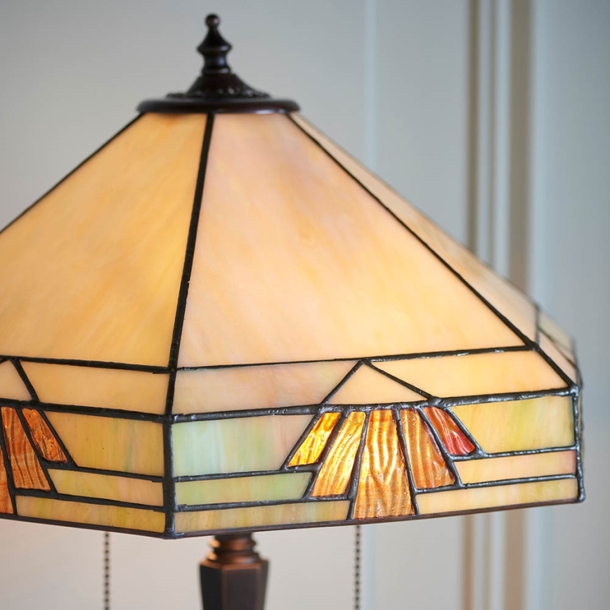 Endon 64286 - Galda lampa NEVADA 2xE27/60W/230V d. 40 cm