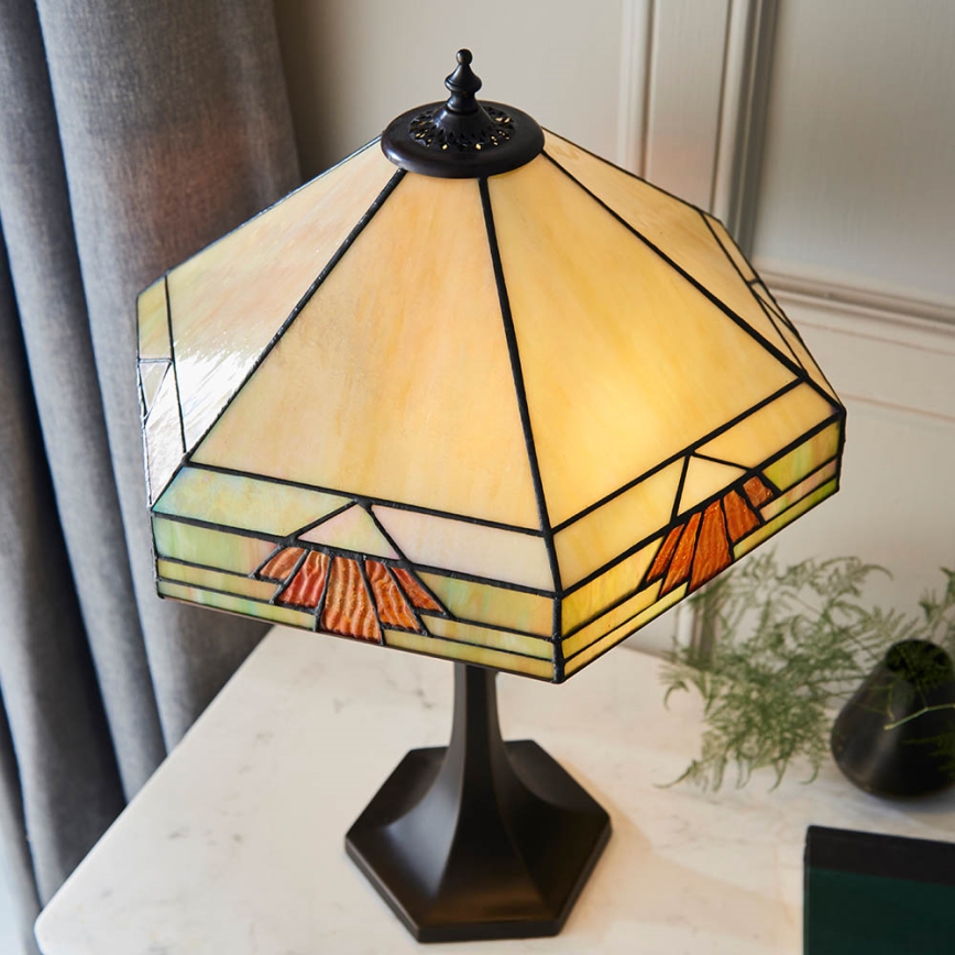 Endon 64286 - Galda lampa NEVADA 2xE27/60W/230V d. 40 cm