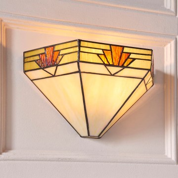 Endon 64288 - Sienas gaismeklis Tiffany NEVADA 1xE14/40W/230V