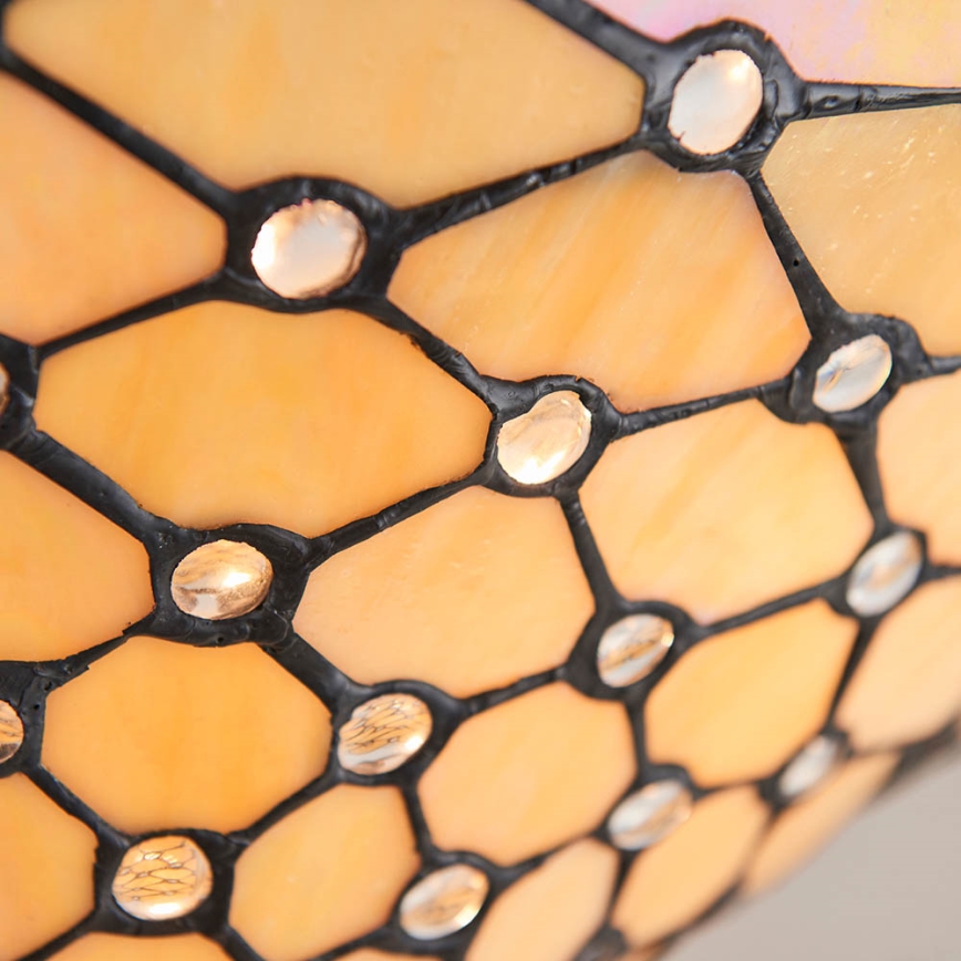 Endon 64300 - Piestiprināma griestu lustra Tiffany PEARL 3xE27/60W/230V Ø 37 cm