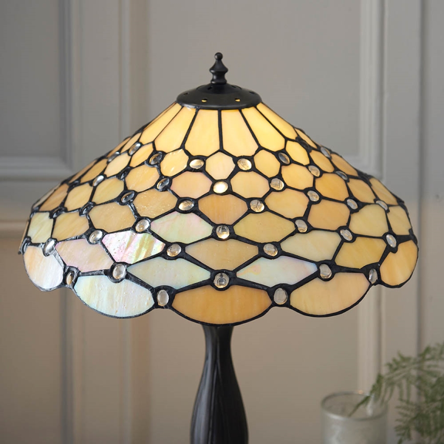 Endon 64301 - Galda lampa PEARL 1xE27/60W/230V d. 37 cm