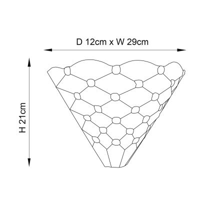 Endon 64302 - Sienas gaismeklis PEARL 1xE14/40W/230V
