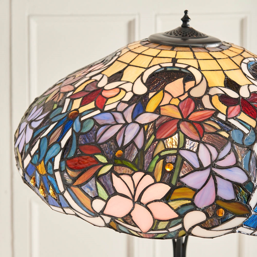 Endon 64323 - Grīdas lampa SULLIVAN 2xE27/60W/230V diam. 56 cm