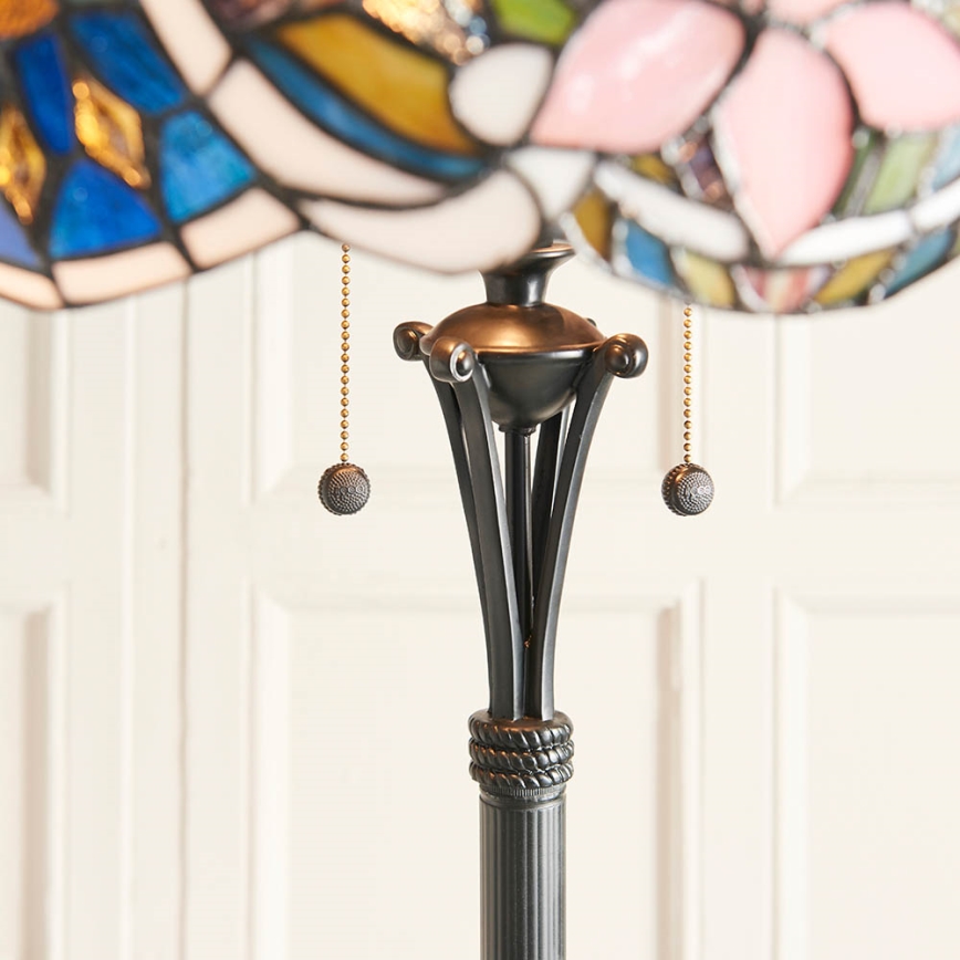 Endon 64323 - Grīdas lampa SULLIVAN 2xE27/60W/230V diam. 56 cm