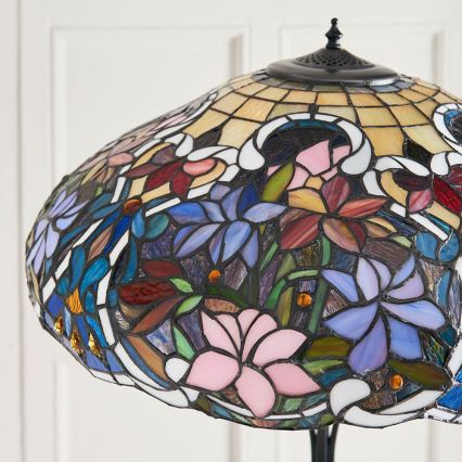 Endon 64323 - Grīdas lampa SULLIVAN 2xE27/60W/230V diam. 56 cm