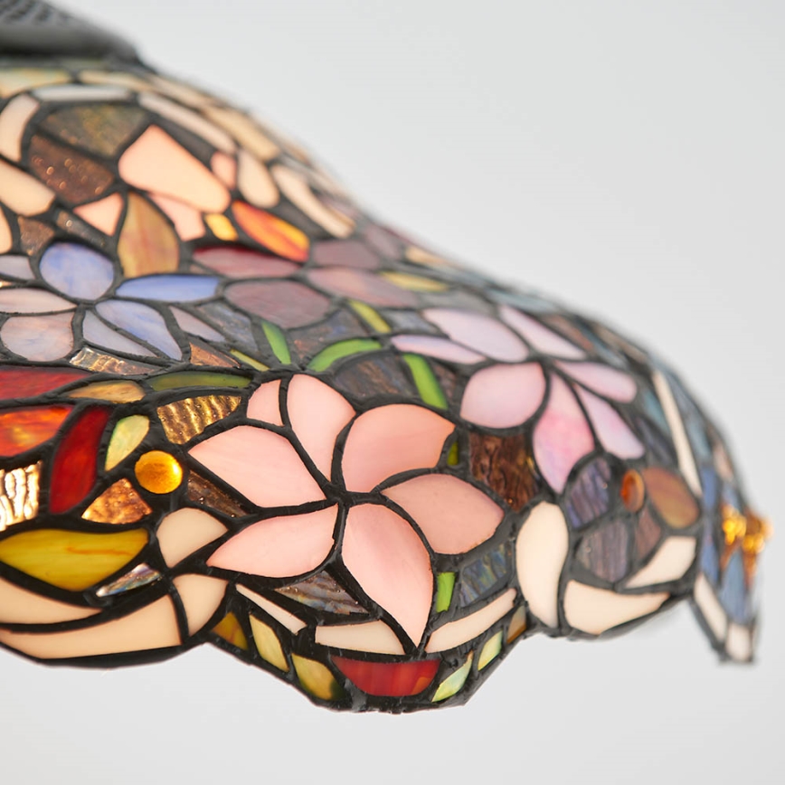 Endon 64325 - Lustra ar ķēdi Tiffany SULLIVAN 1xE27/60W/230V diam. 40 cm