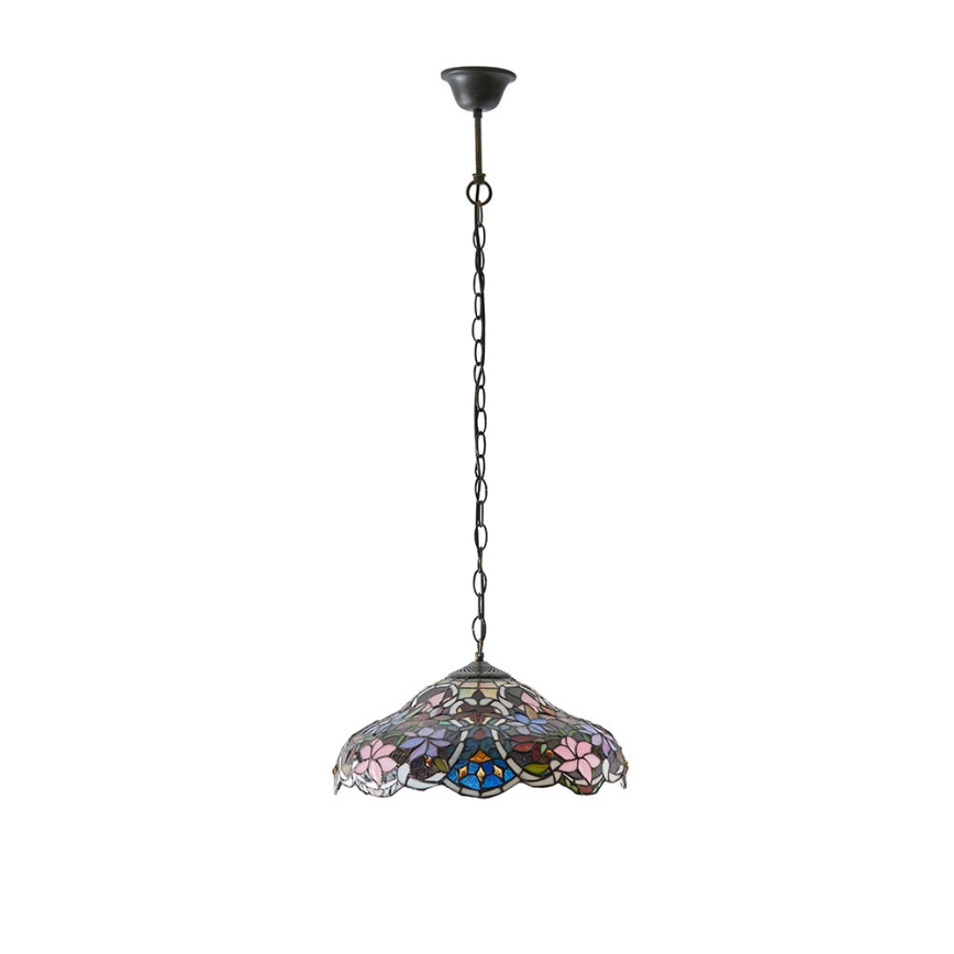 Endon 64325 - Pakaramā lustra uz ķēdes SULLIVAN 1xE27/60W/230V pr. 40 cm