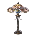 Endon 64326 - Galda lampa Tiffany SULLIVAN 2xE27/60W/230V Ø 40 cm