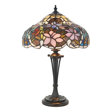 Endon 64327 - Galda lampa SULLIVAN 2xE14/40W/230V d. 30 cm