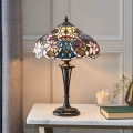 Endon 64327 - Tiffany galda lampa SULLIVAN 2xE14/40W/230V Ø 30 cm