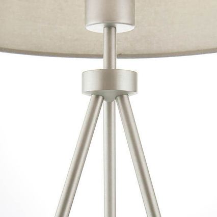 Endon 66986 - Galda lampa TRI 1xE27/40W/230V matēts hroms/krēmkrāsaina