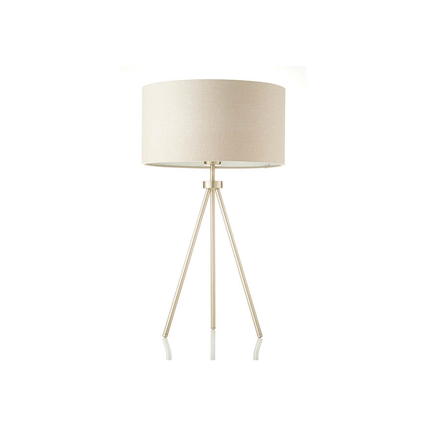 Endon 66986 - Galda lampa TRI 1xE27/40W/230V misiņš/bēšs