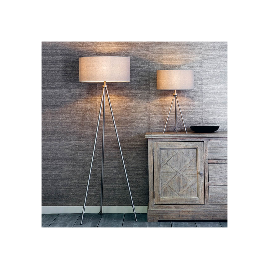 Endon 66987 - Grīdas lampa TRI 1xE27/60W/230V bēša