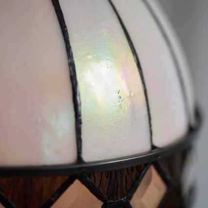 Endon 67045 - Tiffany FARGO lustra ar ķēdi 1xE27/60W/230V, diam. 40 cm