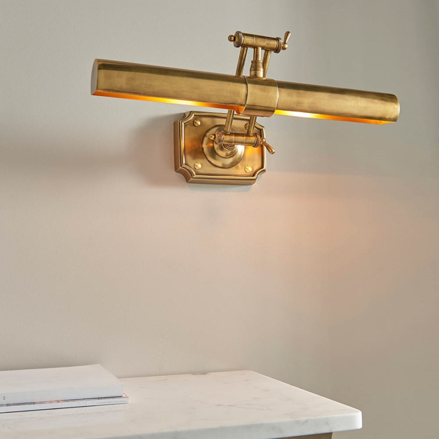 Endon 69833 - Gleznu lampa WINCHESTER 2xE14/6W/230V 51 cm misiņš