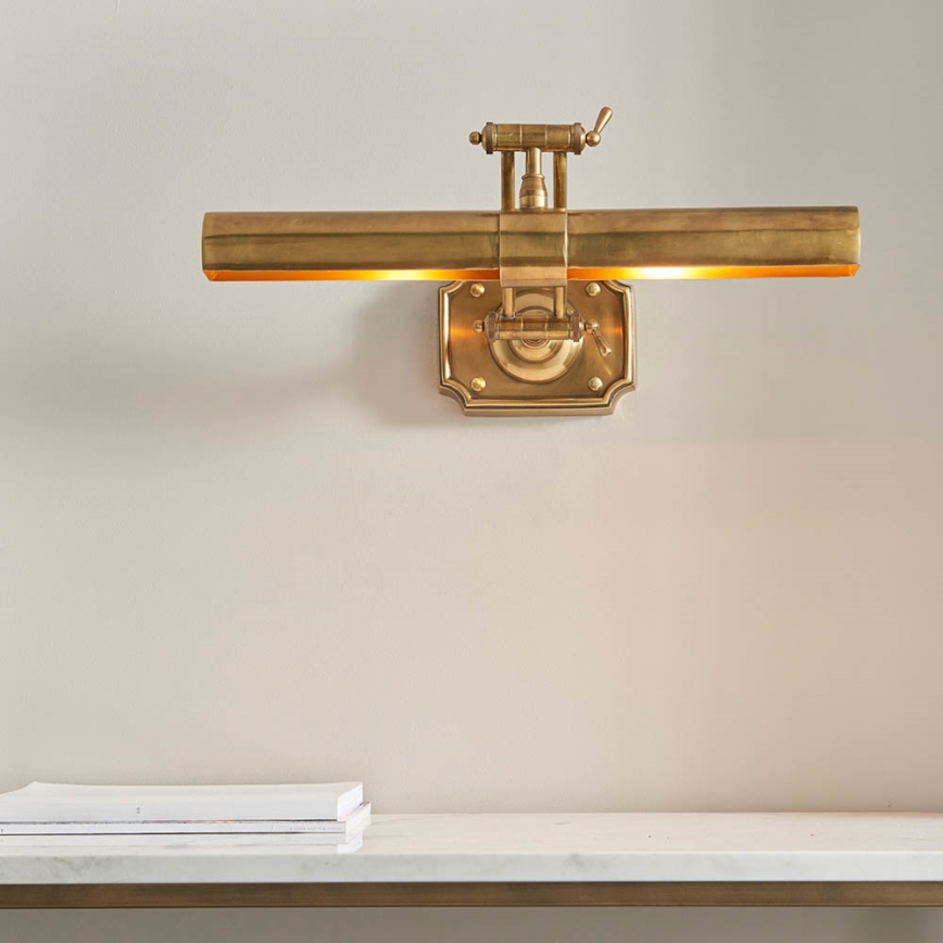 Endon 69833 - Gleznu lampa WINCHESTER 2xE14/6W/230V 51 cm misiņš