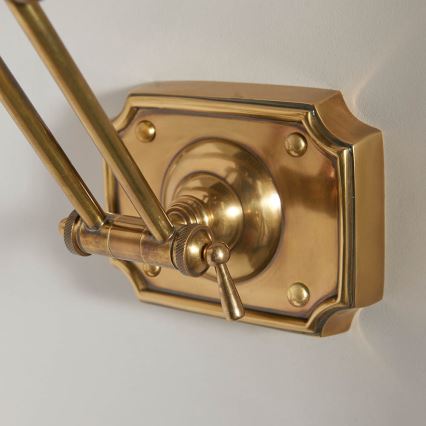 Endon 69833 - Gleznu lampa WINCHESTER 2xE14/6W/230V 51 cm misiņš