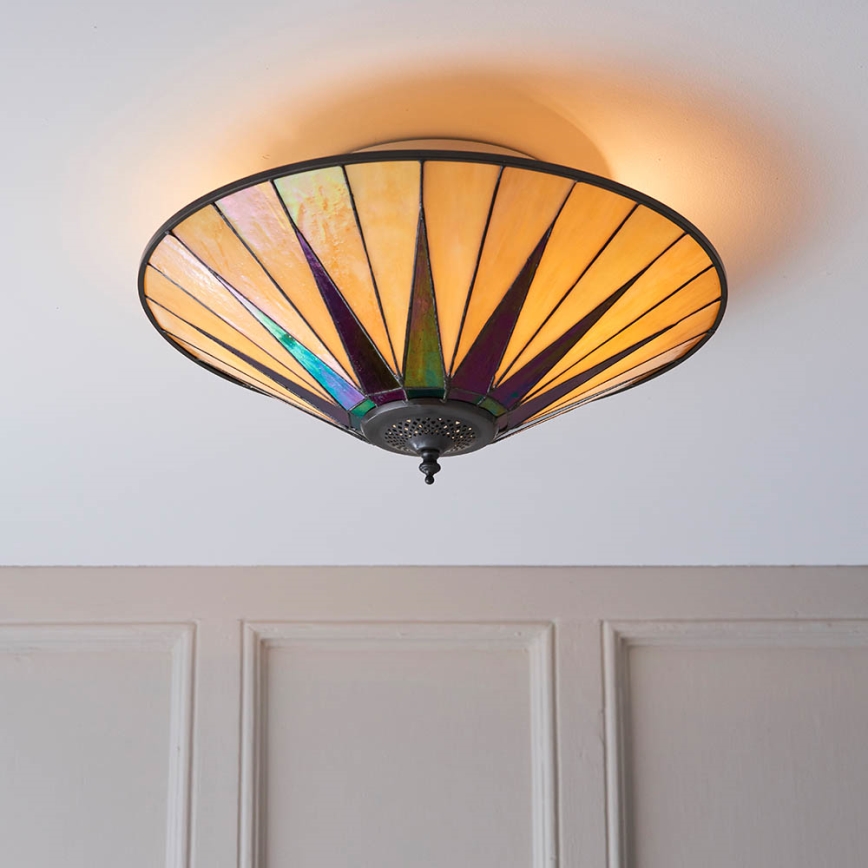 Endon 70240 - Griestu lampa DARK STAR 2xE27/40W/230V d. 49 cm