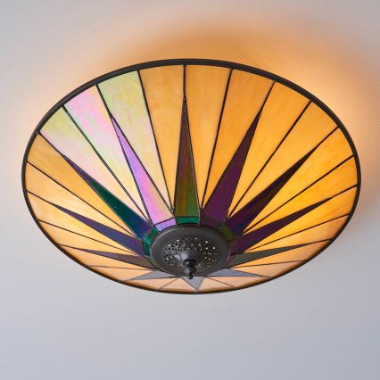 Endon 70240 - Griestu lampa DARK STAR 2xE27/40W/230V d. 49 cm