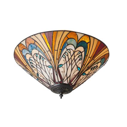Endon 70241 - Griestu lampa Tiffany HECTOR 2xE27/60W/230V Ø 40 cm