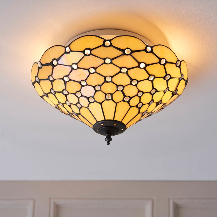 Endon 70242 - Griestu lampa PEARL 2xE27/60W/230V d. 37 cm
