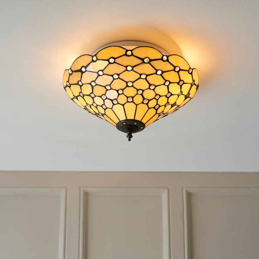 Endon 70242 - Griestu lampa PEARL 2xE27/60W/230V d. 37 cm