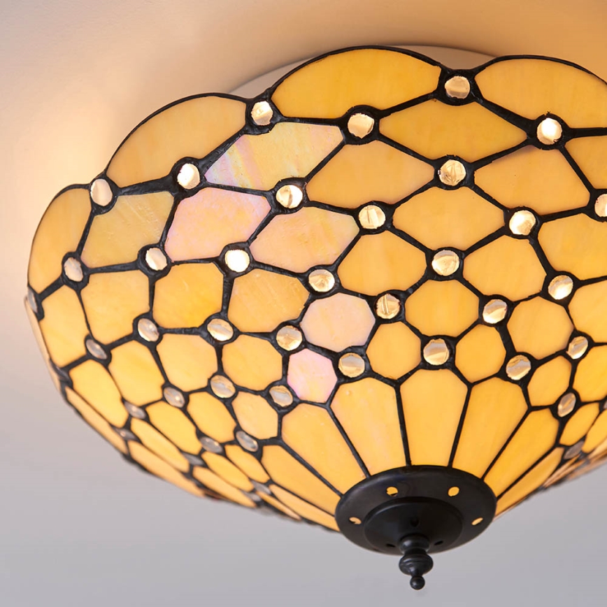 Endon 70242 - Griestu lampa PEARL 2xE27/60W/230V d. 37 cm