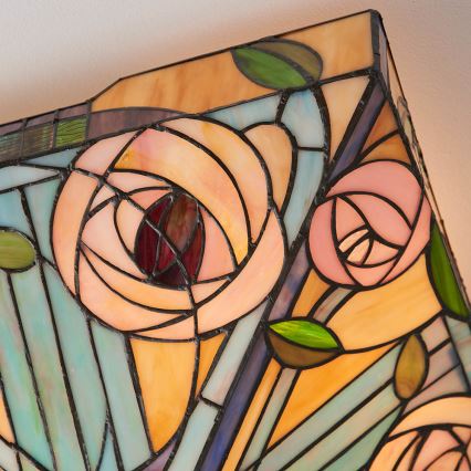 Endon 70698 - Griestu gaismeklis Tiffany WILLOW 2xE27/60W/230V