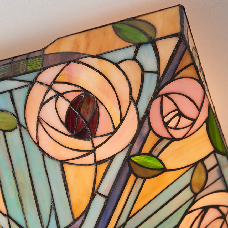 Endon 70698 - Griestu gaismeklis Tiffany WILLOW 2xE27/60W/230V