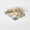Endon 70699 - Griestu gaismeklis Tiffany WILLOW 2xE27/60W/230V 35x35 cm