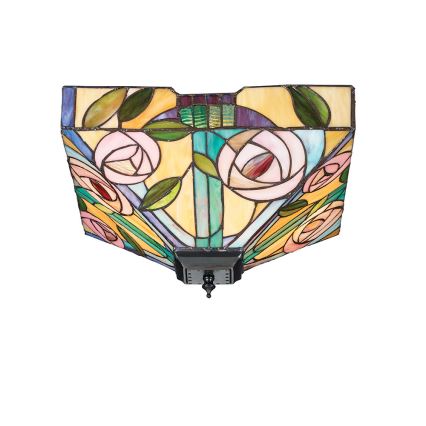 Endon 70699 - Griestu gaismeklis Tiffany WILLOW 2xE27/60W/230V 35x35 cm