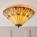 Endon 70706 - Griestu gaismeklis Tiffany JAMELIA 2xE27/60W/230V Ø 50 cm