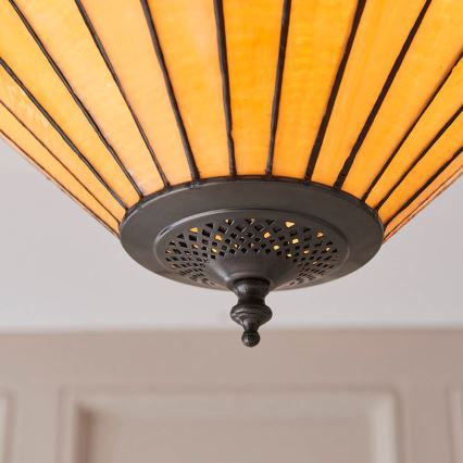 Endon 70706 - Griestu gaismeklis Tiffany JAMELIA 2xE27/60W/230V Ø 50 cm