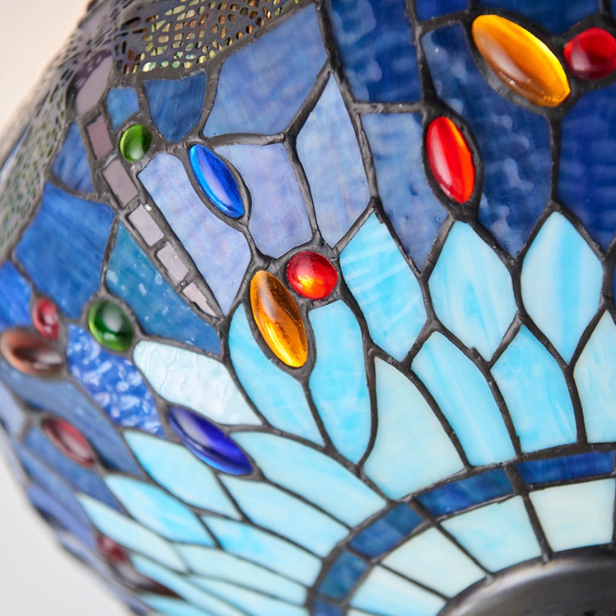 Endon 70722 - Tiffany DRAGONFLY griestu gaismeklis, 2xE27/60W/230V, Ø 41 cm
