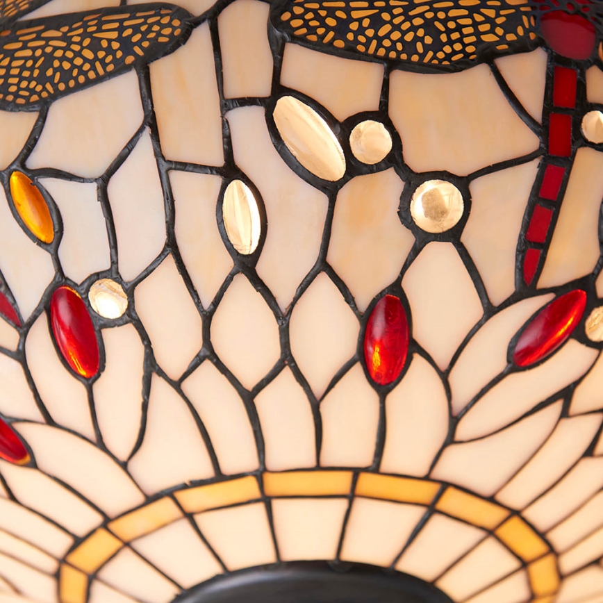 Endon 70723 - Griestu lampa Tiffany DRAGONFLY 2xE27/60W/230V Ø 41 cm
