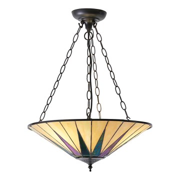 Endon 70754 - Lustra ar ķēdi DARK STAR 3xE27/60W/230V d. 49 cm