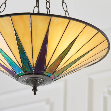 Endon 70754 - Lustra ar ķēdi DARK STAR 3xE27/60W/230V d. 49 cm