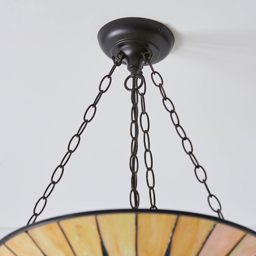 Endon 70754 - Lustra ar ķēdi DARK STAR 3xE27/60W/230V d. 49 cm