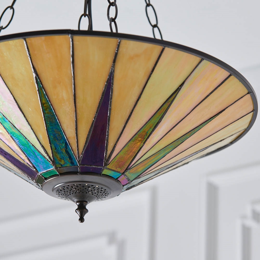 Endon 70754 - Lustra ar ķēdi DARK STAR 3xE27/60W/230V d. 49 cm
