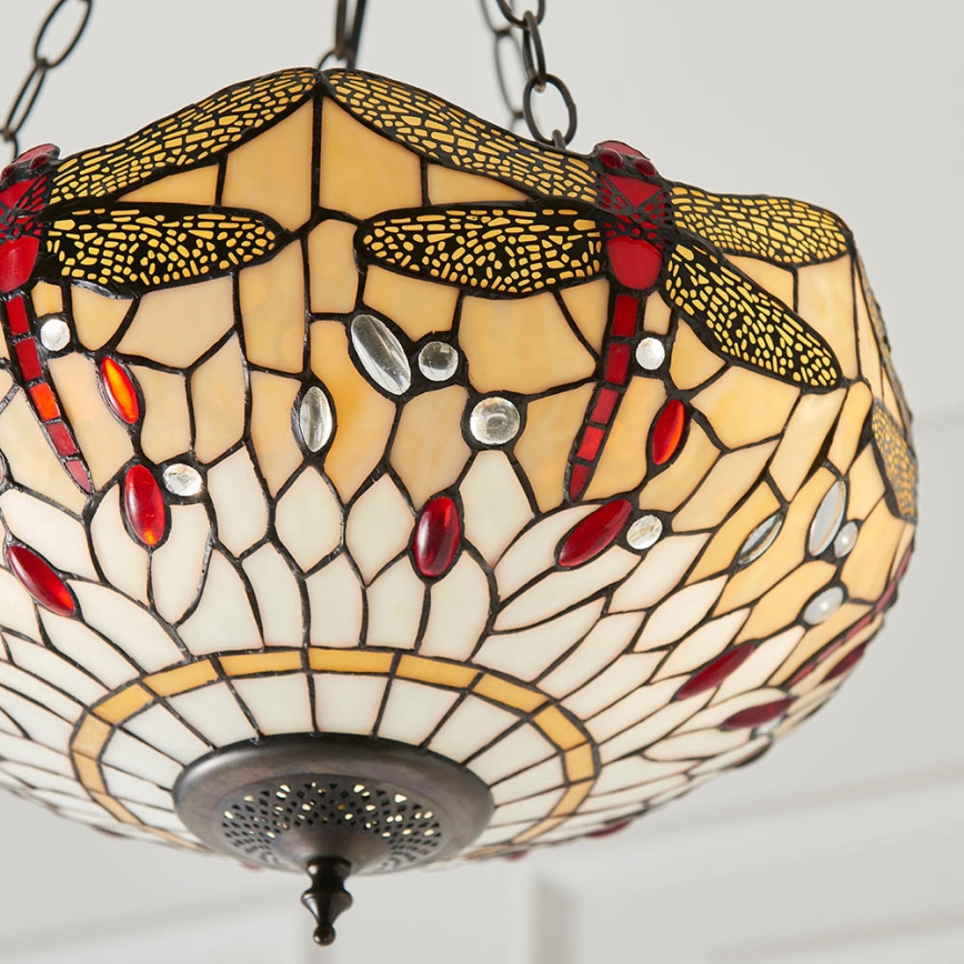 Endon 70759 - Lustra ar ķēdi DRAGONFLY 3xE27/60W/230V Ø 41 cm