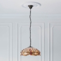 Endon 70824 - Lustra ar ķēdi Tiffany DRAGONFLY 3xE27/60W/230V Ø 41 cm