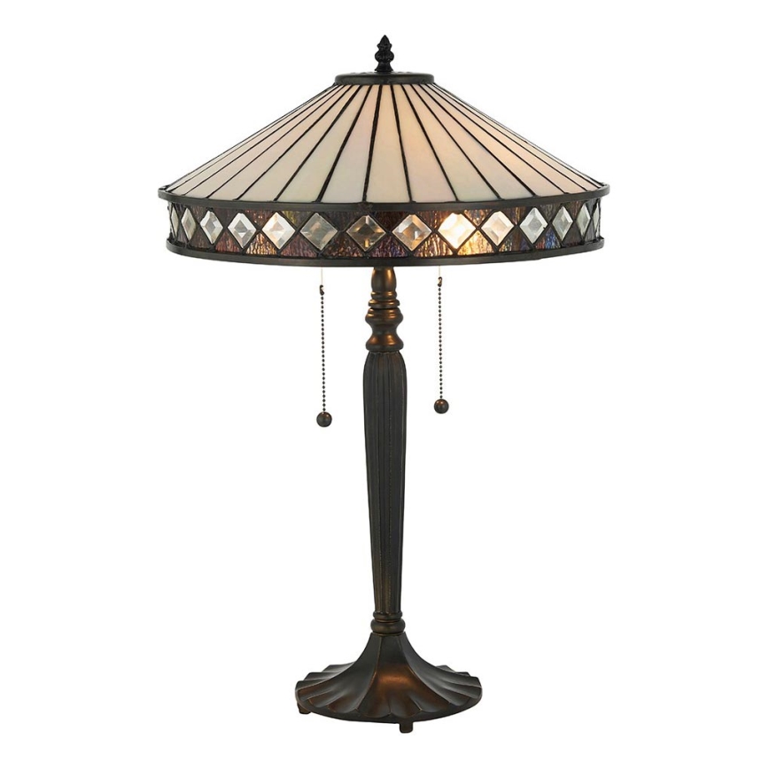 Endon 70935 - Galda lampa FARGO 2xE27/60W/230V d. 41,5 cm