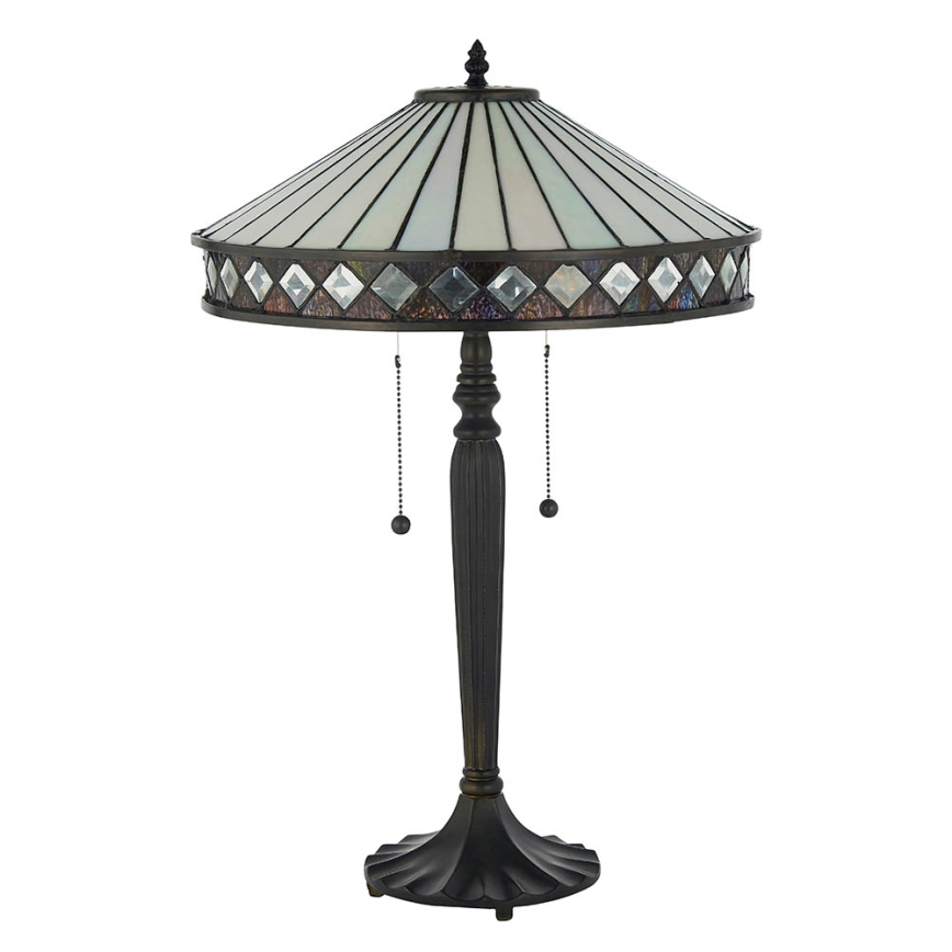 Endon 70935 - Galda lampa FARGO 2xE27/60W/230V d. 41,5 cm
