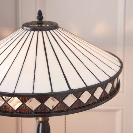 Endon 70935 - Galda lampa FARGO 2xE27/60W/230V d. 41,5 cm