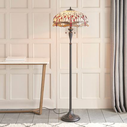 Endon 70940 - Stāvlampa DRAGONFLY 2xE27/60W/230V Ø 50 cm