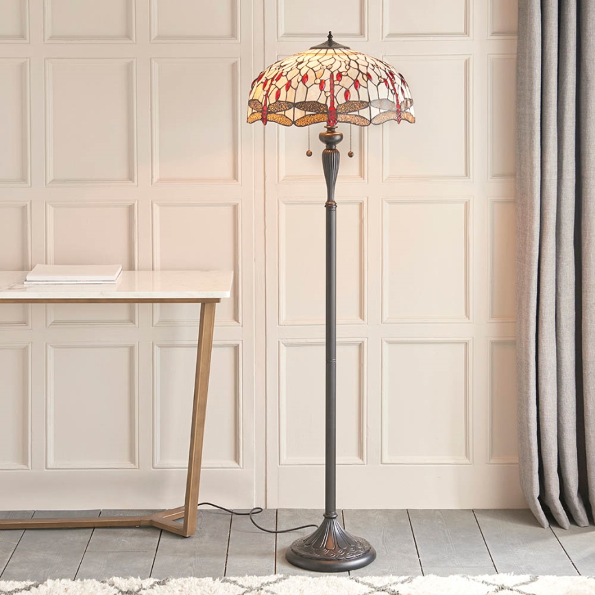 Endon 70940 - Stāvlampa DRAGONFLY 2xE27/60W/230V Ø 50 cm